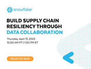 Build supply chain resiliency through data collaboration